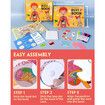 Human Body Preschool Busy Book 30 Pages Quiet Book, Montessori Learning Toys for Toddlers 3-5, Learning Activities Coloring Sticker Book