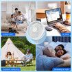 Foldable Desk Stand Fan USB Power Bank Portable Pedestal Floor Table Air Cooler 7200mAh Rechargeable Battery 4 Speeds Summer Cooling Outdoor Indoor