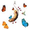 Butterfly Banana Hammock Butterfly Feeder, Butterfly Banana feeders Garden Decor for Outdoors,Hanging Feeding Rack Butterfly Houses, 1PCS