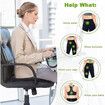Seat Cushion for Back Relief, Tailbone, Hip, Hamstring, Memory Foam Comfort Ischial Tuberosity Pillow for Home, Office (Grey)
