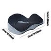 Seat Cushion for Back Relief, Tailbone, Hip, Hamstring, Memory Foam Comfort Ischial Tuberosity Pillow for Home, Office (Black)