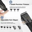 Hair Clippers for Men Professional Barber Trimmer Set Electric Cordless Foil Shavers Razor Cutting Grooming Kit(Black)