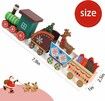 Wooden Mini Train Christmas Ornament Decor for Christmas Birthday Gift Party Favors Home & Kindergarten Decor