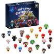 Kids Holiday Advent Calendar 2024  Surprise Holiday Gifts with Super Hero Toys, Countdown to New Year