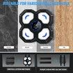 Boxing Machine Music Smart Bluetooth Trainer Wall Mounted LED Electronic Workout Focus Training Gloves Home Office Gym Fitness Black