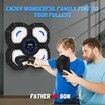 Boxing Machine Music Smart Bluetooth Trainer Wall Mounted LED Electronic Workout Focus Training Gloves Home Office Gym Fitness Black
