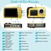 Underwater Camera,Waterproof Camera with 32GB Card,4K FHD 48MP Dual-Screen Selfie Digital Camera,10FT Waterproof Camera (Yellow)