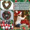 4 Pieces Clear Christmas Wreath Storage Container 24 Inches Xmas Wreath Storage Bag Plastic Christmas Garland Container with Dual Zippers and Reinforced Handles (Clear)