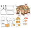 Gingerbread House Cookie Cutter Set, 3D House Cookie Cutters, Gingerbread House Kit for Holiday, Winter, Christmas and Gingerbread House Kit for Kids