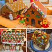 Gingerbread House Cookie Cutter Set, 3D House Cookie Cutters, Gingerbread House Kit for Holiday, Winter, Christmas and Gingerbread House Kit for Kids