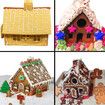 Gingerbread House Cookie Cutter Set, 3D House Cookie Cutters, Gingerbread House Kit for Holiday, Winter, Christmas and Gingerbread House Kit for Kids