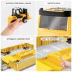 Construction Truck Storage Toy Car Play Set Toddler Boys Engineering Vehicle Model Excavator Tower Crane with Light Sound Power Christmas Birthday Gift