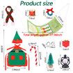 Elf on shelf Christmas Accessories for Elf Doll, Santa Clothing Babie Fashion Dressup GiftsGreen Hammock Doll Not included