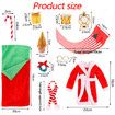 Elf on shelf Christmas Accessories for Elf Doll, Santa Clothing Babie Fashion Dressup GiftsGreen Sleep bag  Doll Not included