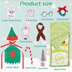 Elf on shelf Christmas Accessories for Elf Doll, Santa Clothing Babie Fashion Dressup GiftsGreen Sleep bag  Doll Not included