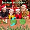 Santa Swap Gift Exchange Dice Game,Christmas Games for Family, Exchange Dice Game,12 Different Sides Gift Exchange Game,For Family Party