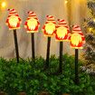 Solar Christmas Garden Stake Lights, Outdoor Waterproof Solar Santa Claus Garden Stake Christmas Pathway Lights