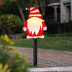 Solar Christmas Garden Stake Lights, Outdoor Waterproof Solar Santa Claus Garden Stake Christmas Pathway Lights