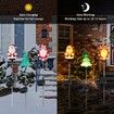 Solar Christmas Lights Outdoor, 3 Pack Christmas Decorations, Solar Powered LED Lights, Pathway Light for Yard Patio Garden Decoration