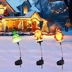 Solar Christmas Lights Outdoor, 3 Pack Christmas Decorations, Solar Powered LED Lights, Pathway Light for Yard Patio Garden Decoration