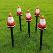 Solar Christmas Garden Stake Lights, Outdoor Waterproof Solar Santa Claus Garden Stake Christmas Pathway Lights