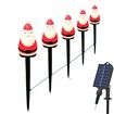 Solar Christmas Garden Stake Lights, Outdoor Waterproof Solar Santa Claus Garden Stake Christmas Pathway Lights