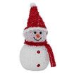 1 Pack Solar Christmas Decorations Outdoor Decor Snowman Stake Lights, Waterproof Walkway Landscape Lights for Winter Yard, Garden (Red)