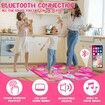 Dance Mat Toys for Girls, Dance Mixer Rhythm Step Play Mat, Dance Pad with LED Lights, Built-in Music, Dance Game Toy Gifts