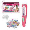 Kids Hair Gem Stamper Braid Kit   Bling Hair Jewels for Girls Hair Styling Tool with Reusable Shining Diamonds Christmas Birthday Gifts Kids Ages 3+