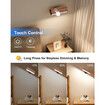 Battery Operated Wall Sconce,Wireless Rechargeable Wall Sconce,Wall Mounted Reading Light,Dimmable Magnetic Wall Mounted Lamp,LED Wall Lights Rotatable (1 Pack)