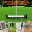 15-Inch Magnetic Sweeper with Wheels Telescoping Magnetic Pickup Tool