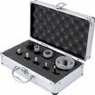 Diamond Drill Bits 9PCS Diamond Hole Saw 5/6/8/10/12/20/32/35/68mm Tile Hole Saw Kit Vacuum Brazed Diamond Drill Bit 0.59in Segment Tile Hole Saw w Storage Case for Tile Ceramic Porcelain Marble