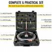 Adjustable Hole Saw Cutter Kit, 1-5/8" to 8" (40-200 mm), Two Replaceable Pilot Drill Bits, Twin Blade Recessed Hole Saw with PC Dust Shield, for Recessed Lights, Ceiling Speakers, Vent Holes