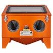 40 Gallon Sandblasting Cabinet, 40-120PSI Portable Benchtop Sand Blasting Cabinet, Heavy Duty Steel Sand Blaster with Blasting Gun & 4 Ceramic Nozzles for Paint, Stain, Rust Removal