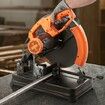 Abrasive Chop Saw, 14"/355mm Blade Diameter Cut Off Saw, 2300W 3600RPM Steel Cutting Machine, 0-45° Adjustable Angle Miter Saw for Cutting Metal Cutting Chop Saw for Steel/Rebar/Iron/Aluminum