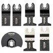 50 PCS Oscillating Saw Blades, Quick Release Multitool Blades Kit, HCS Tool Blades for Wood Plastic Metal Nails Bolts, Compatible with Dewalt Dremel Fein Worx Bosch Makita Milwaukee