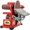 Belt Sander 4" x 36", Disc Combo Sander 6",Electric Adjustable Bench Belt Sander 375W,Grinder Bench Sanding Machine With 4 Rubber Foot Pad