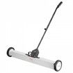 24.9 kg Rolling Magnetic Sweeper with Wheels,Push-Type Magnetic Pick Up Sweeper, Large Magnet Pickup Lawn Sweeper with Telescoping Handle, Easy Cleanup of Workshop Garage Yard