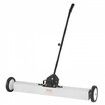 24.9 kg Rolling Magnetic Sweeper with Wheels,Push-Type Magnetic Pick Up Sweeper, Large Magnet Pickup Lawn Sweeper with Telescoping Handle, Easy Cleanup of Workshop Garage Yard