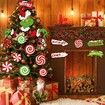 21pcs Christmas Hanging Ornaments, Paper Cards Christmas Thief Cutouts Hanging Decorations for Christmas Tree Party Supplies Home Door Wall Decor
