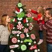 21pcs Christmas Hanging Ornaments, Paper Cards Christmas Thief Cutouts Hanging Decorations for Christmas Tree Party Supplies Home Door Wall Decor