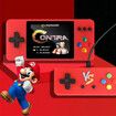 Portable Game Console, K8 Model, 500 Classic FC Games, Support Rechargeable Battery to Connect with TV (Red)