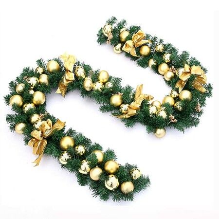 270cm Christmas Tinsel Garland Christmas Tree Garland  Hanging  Xmas Tinsel Garland for Home Decor  Color Gold