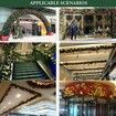 270cm Christmas Tinsel Garland Christmas Tree Garland Hanging Xmas Tinsel Garland for Home Decor Color Gold