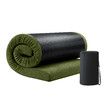 Single Foam Mattress Camping Floor Cushion Roll Up Sleeping Mat Portable Travel Thick Bed Couch Pad with Carrying Bag Green