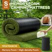 Single Foam Mattress Camping Floor Cushion Roll Up Sleeping Mat Portable Travel Thick Bed Couch Pad with Carrying Bag Green