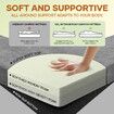 Memory Foam Mattress Twin Size Camping Floor Cushion Roll Up Portable Sleeping Travel Mat Thick Bed Couch Pad with Carrying Bag Grey