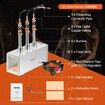 Portable Propane Forge 3 Burner Farrier Forge 2600鈩?Knife Metal Square