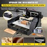 Cnc 3018 Pro 10000RPM Cnc 3018 300×180×45mm Cnc Machine GRBL Control Mini Laser Engraver with Offline Controller 3 Axis laser engraving machine for Carving Milling Plastic Acrylic PVC