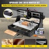 CNC 3018 Pro CNC 3018 300×180×45 mm CNC Machine GRBL Control Mini Engraver with Offline Controller 3 Axis Engraving Machine for Carving Milling Plastic, Acrylic, PVC and Wood